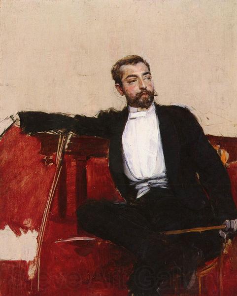 Giovanni Boldini Portrait of John Singer Sargent. Norge oil painting art